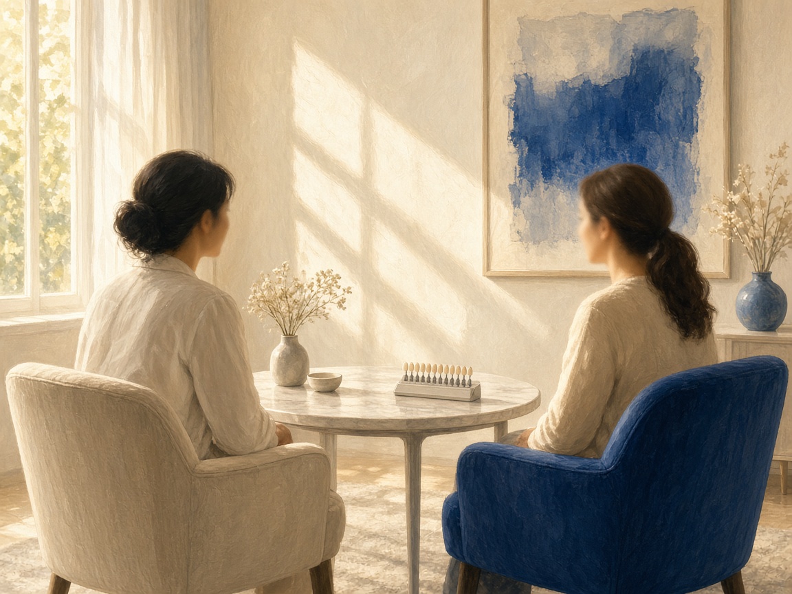 Illustrated shade consult inside the Houston office